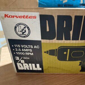 vintage 3/8 in drill korvette brand